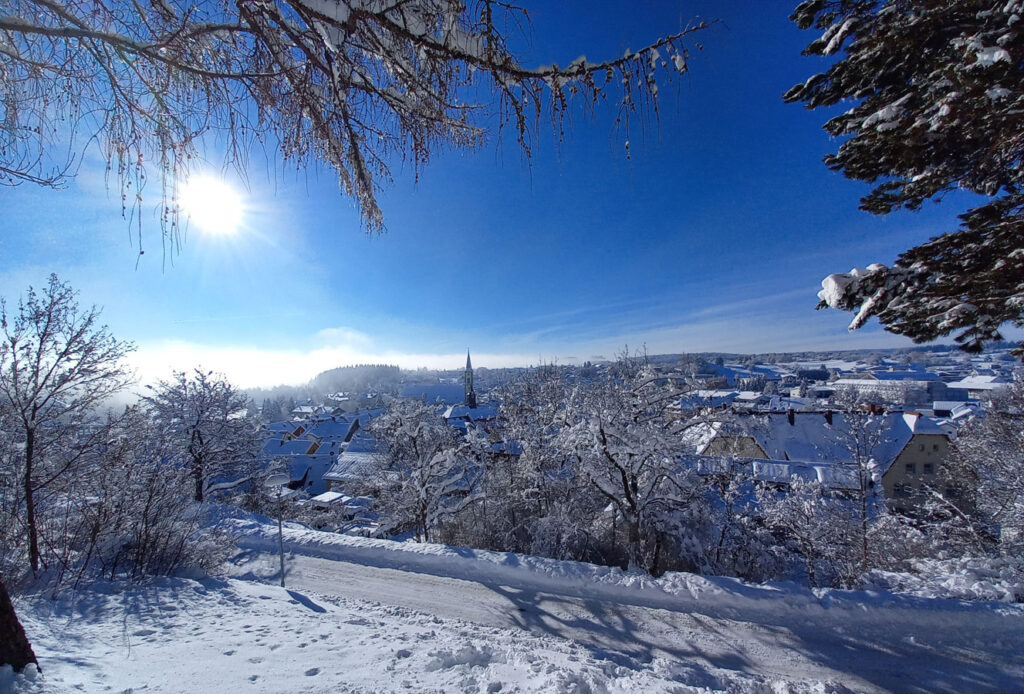 Löffingen im Winter mit Schnee